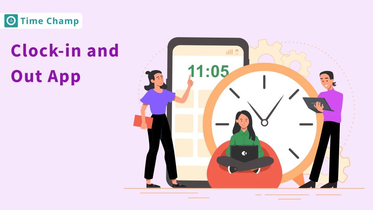 clock-in and out app
