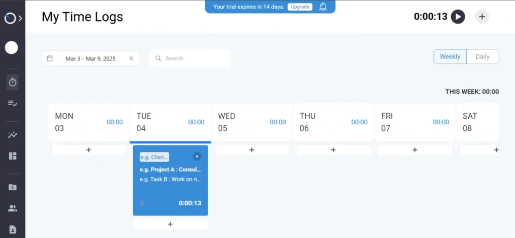 Time Analytics Dashboard