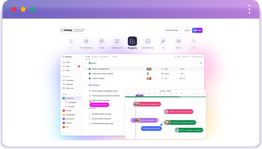 ClickUp Dashboard