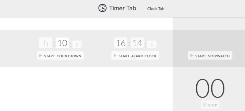 timer tab