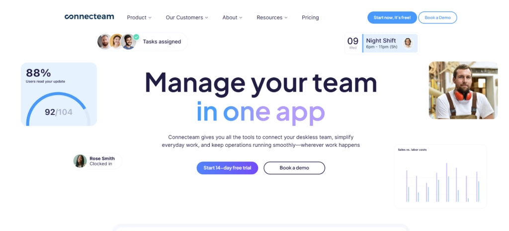 connectteam dashboard