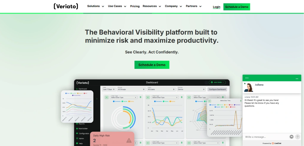 veriato dashboard