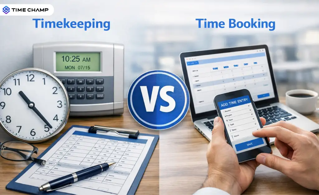 timekeeping vs time booking