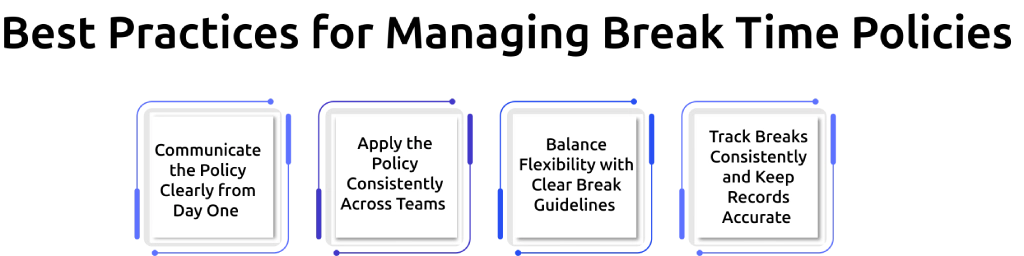 best practices for managing break time policies