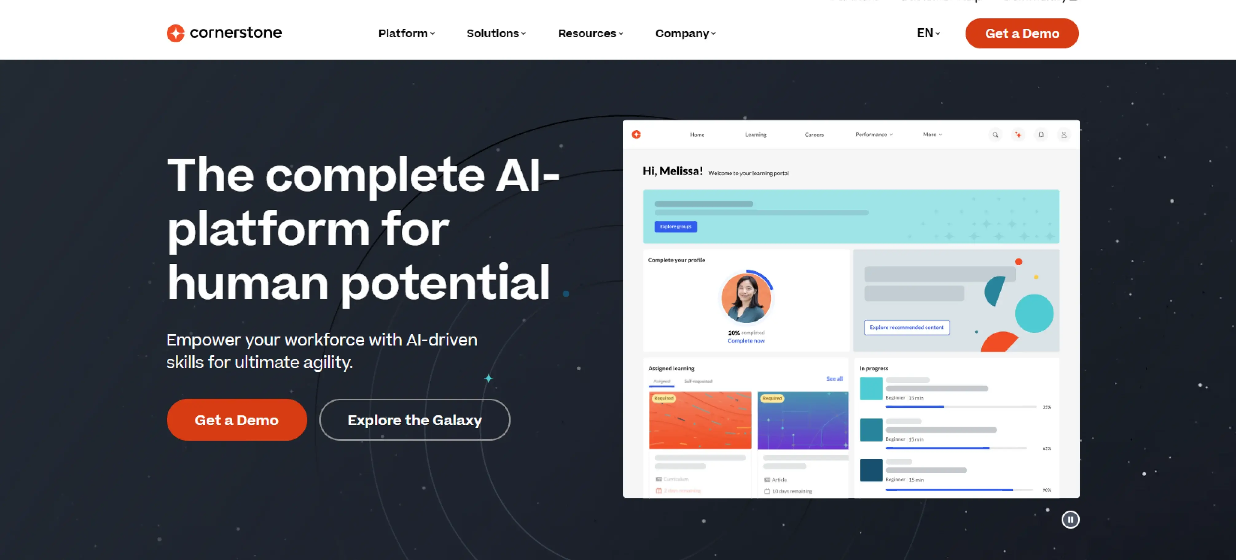 cornerstone dashboard