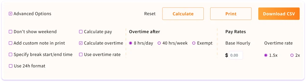 pay rate calculation