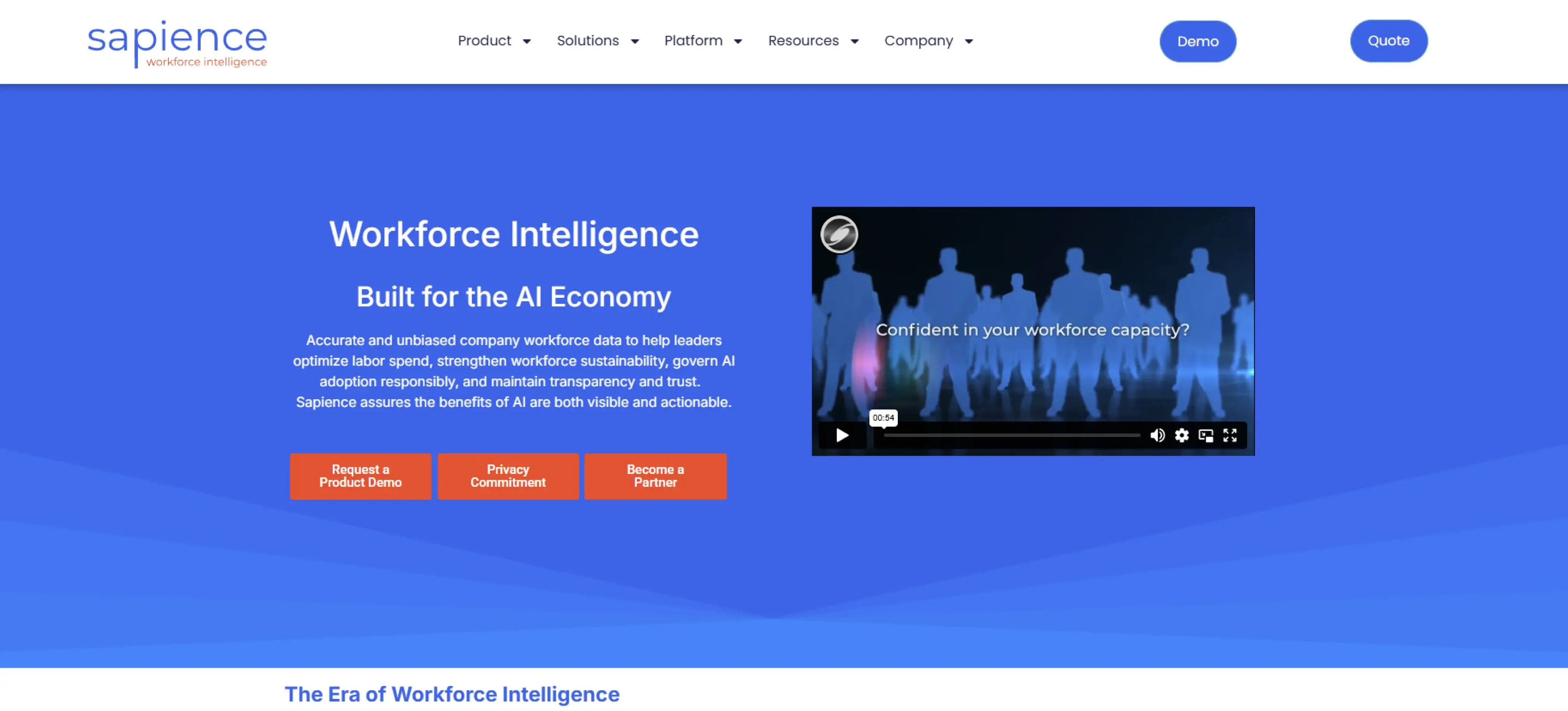sapience analytics dashboard